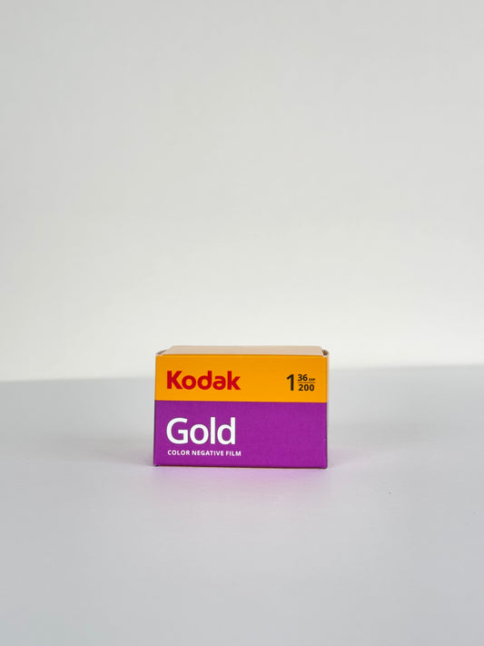 Kodak Gold 200 Film roll for 35mm photography.