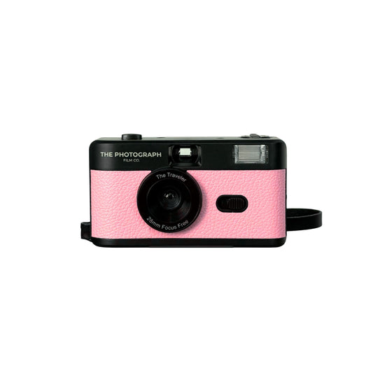 The Traveler in Pink reusable 35mm film camera - The Photograph Film Co.