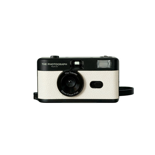 The Traveler in White reusable 35mm film camera - The Photograph Film Co.